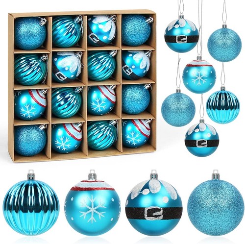 Christbaumkugeln 6cm blau - christbaumkugeln,