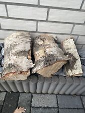 Holz Birkenholz Gespaltet Deko ca. 27-29 X 10-12 cm Natur