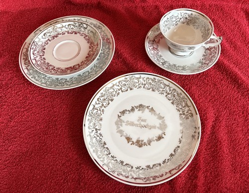 Kaffeegedeck silberhochzeit - kaffeegedeck,