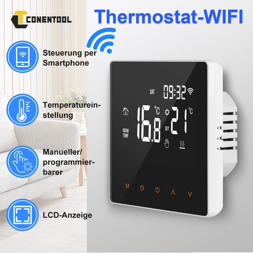 Wifi thermostat tuya - tuya, led