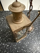 Antike Kupfer-Petroleumlampe