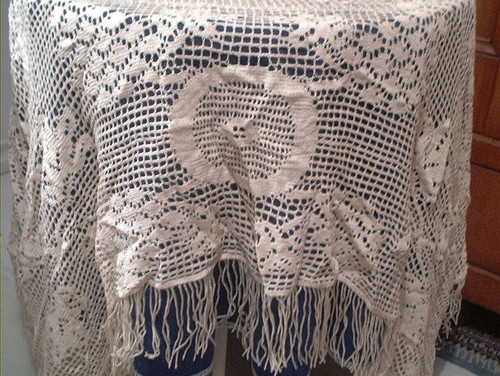 Antik spitze uralt tischdecke - antik,