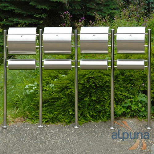 Vierer standbriefkasten 4er - vierer-standbriefkasten,