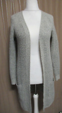 100 H103  ONLY Damen Strickmantel Strickjacke Strick Jacke grau Gr. S Grobstrick