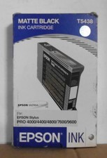 Original Epson T5438 Tinte matte black für Stylus Pro 4000 4400 4800 7600 9600  