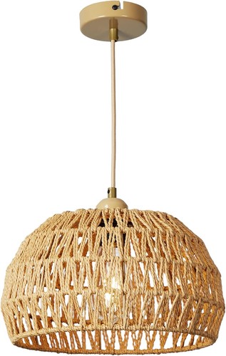 Rattan lampe boho - rattan,