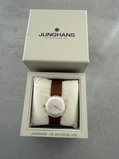 Junghans Damenuhr Max Bill Handaufzug Handaufzug Lederarmband