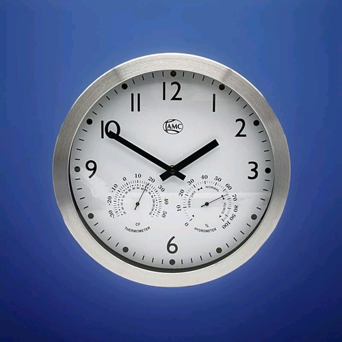 Quarz wanduhr mit - mit, thermometer