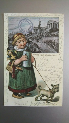 Antik postkarte oktoberfest - antik,