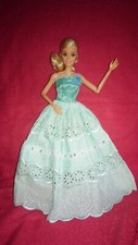 Barbie Kleid Puppen Hellgrün