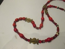 Afrikakette 100cm mit roten