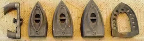 Antike bügeleisen mit - 3,