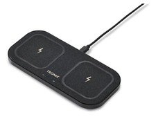TRONIC® Ladepad QI Dual, inkl. 30 W Netzteil, schwarz - B-Ware neuwertig