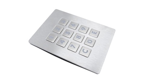Metall-Frontplattentastatur