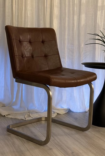 Freischwinger stuhl cognac - freischwinger,