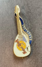 HRC Hard Rock Cafe Guitar Barcelona weiß Pin Anstecknadel Abzeichen