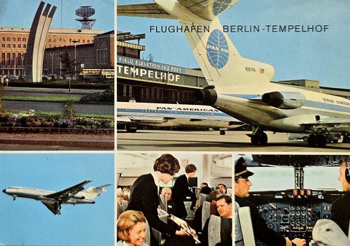 Berlin flughafen tempelhof - ak,