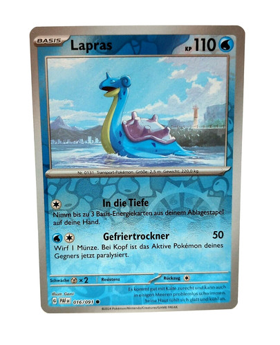 Pokemon karte lapras reverse - karte:,