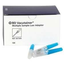 VACUTAINER Luer-Adapter 100 Stück Steril Ventil Blutentnahme Medizinbedarf