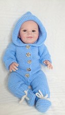 Kuscheloverall, Strampler, Babykleidung, 0-3 m, gestrickt, Junge, NEU