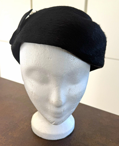 Vintage damenhut schwarz - vintage,
