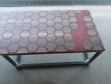  Epoxidharz Tisch in Nußbaum