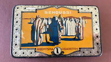 Alt Blech Dose Senoussi Reemtsma Cigaretten Tabak Verpackung Sammler leer 12x7cm
