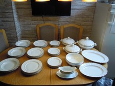 Alt Fürstenberg Germania Speiseservice Goldrand 11 Personen