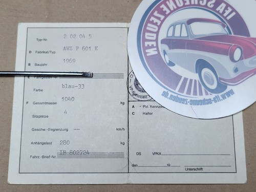 Kfz brief kraftfahrzeugbrief - brief,