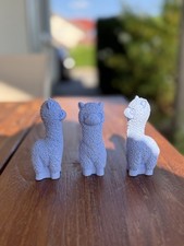 Alpaka Figur Deko Lama Tier Farbe blau süß Pako Crias