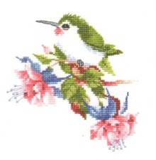 Stickvorlage Kreuzstich Vogel,