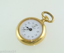 ROYAL Damen-Taschenuhr m Rosen-Motiv auf Rückseite / Handaufzug