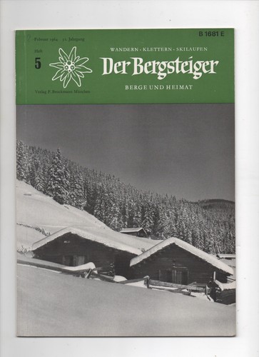 Zeitschrift der bergsteiger - zeitschrift, "
