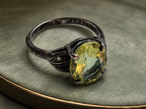 Art deco damenring antik - art,