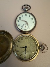 2 alte Taschenuhren - vergoldet
