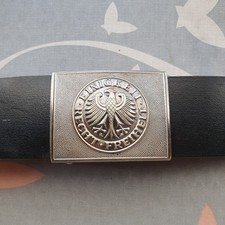 BW Leder Koppel, Gürtel mit Schnalle Adler, Einigkeit-Recht-Freiheit