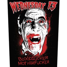 Wednesday 13 - Bloodsucker Rückenaufnäher- Backpatch-Metal Sammlung Rock