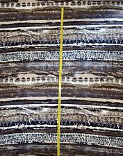 COUPON HOLLAND STOFFE braun/schwarz ca. 145x150mm STRETCH BAUMWOLLE ELASTHAN