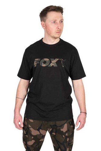 Fox black camo logo - black/camo, t-shirt