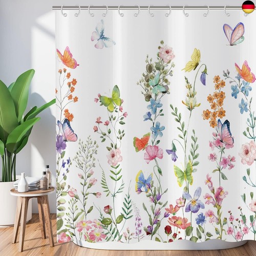 Blumen duschvorhang 180x200 - duschvorhang,