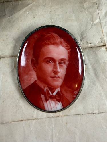 Brosche miniaturmalerei - brosche,