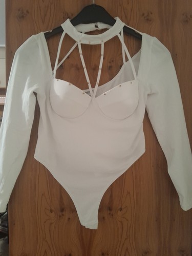 Damen string body - body, weiß
