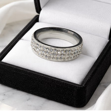 Modischer unisex ring kristall - modischer,