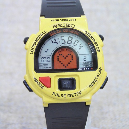 Vintage 90s seiko pulsemeter - vintage,