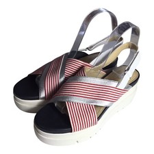 Geox Damen Keilabsatz Sandalen Größe 40 Mehrfarbig