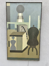 Wolfgang Kolks 1935 Komposition Öl auf Faserplatte 1964.