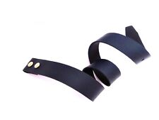 2x Echt Ledergürtel 4 cm ohne Schnalle Wechselgürtel Leder blau Kroko Gürtel