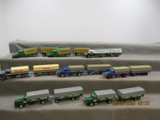 Brekina u.a. 1:87 Modellfahrzeuge Set 8-tlg. Div. LKW mit Anhänger ohne OVP ZP13