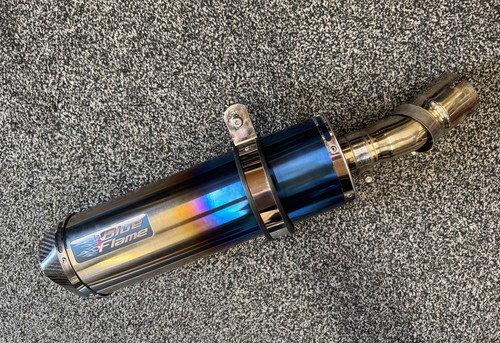 Blue flame farbige titan - blue,