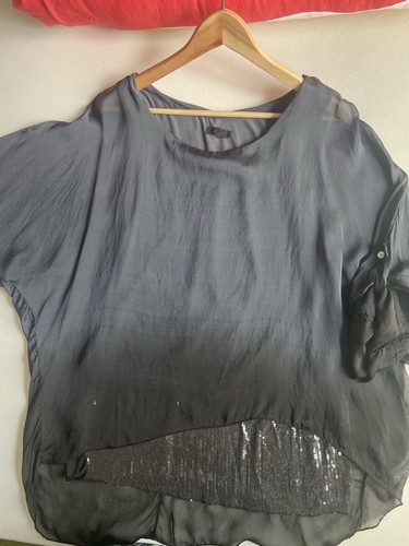 Seidenbluse lagenlook top - seidenbluse/lagenlook-top, gr